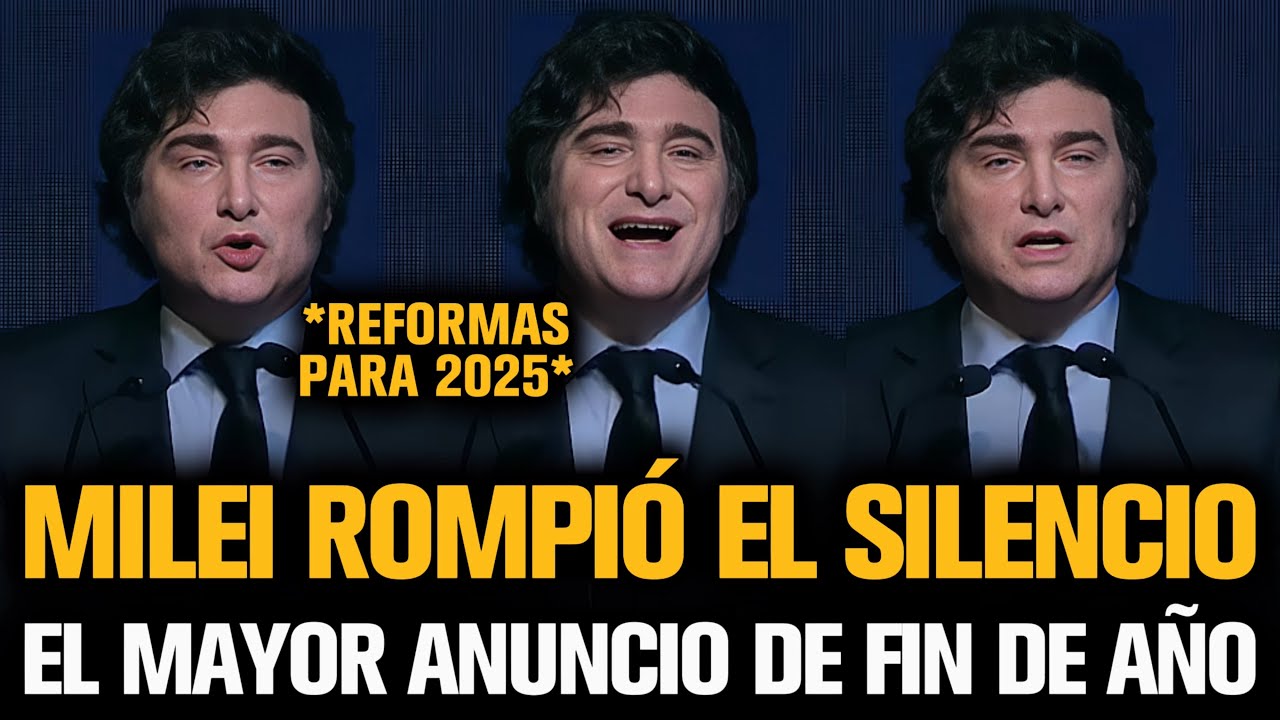 MILEI ROMPIÓ EL SILENCIO Y DIÓ EL MAYOR ANUNCIO PARA FIN DE AÑO