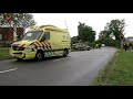 Patiënt blijft ongedeerd bij ambulance-ongeluk in Almere