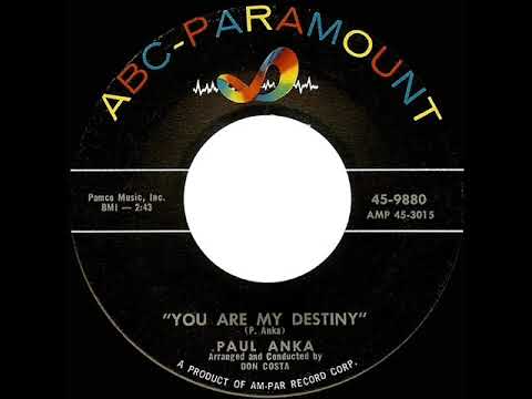 1958 HITS ARCHIVE: You Are My Destiny - Paul Anka