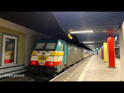 NMBS Eurocity keert op Rotterdam Blaak spoor 4 en NS Treinen (2026)