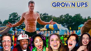 TOP Canadian Hunk Water Park Scene Reactions! GROWN UPS (2010) Movie Reaction First Time Watching
