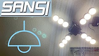 This Is One BRIGHT LED! Sansi Garage Light - 1 Light Is Brighter Than 4 8' Fluorescent Tubes!