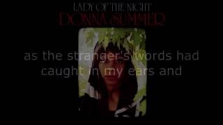 Donna Summer - The Hostage LYRICS Remastered &quot;Lady of the Night&quot; 1974