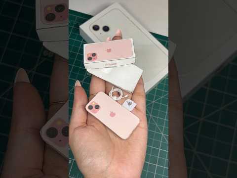 📱DIY super mini IPhone 13😍 #diy #miniature