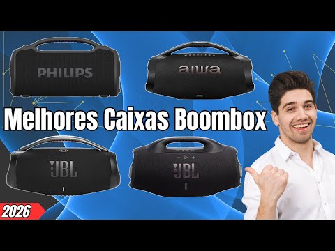 TOP 4 Caixas de Som Bluetooth BOOMBOX Para COMPRAR em 2026