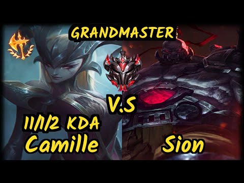 ESG Satorius (CAMILLE) vs SION - 11/1/2 KDA TOP GAMEPLAY - EUW Ranked GRANDMASTER v9.6