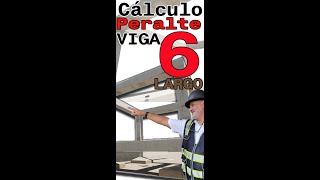 Calculo de peralte para VIGA de concreto para claros de 6 metros de luz