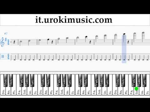 Lezioni di Pianoforte (mano destra) J. Balvin, Willy William - Mi Gente Tutorial Spartito Parte#1