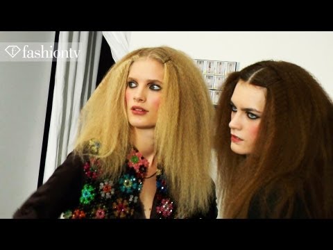Hair & Makeup - Kristina Ti Backstage - Milan Fashion Week Spring 2012 MFW | FashionTV - FTV