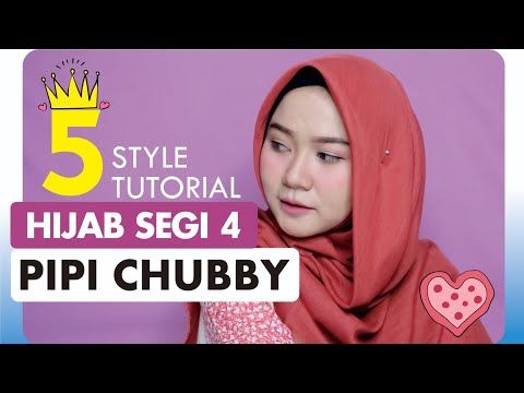 Tutorial Hijab Segi  Empat  Untuk  Muka  Bulat Now Septa 