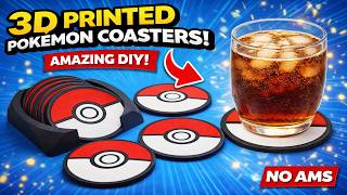 I Made Pokémon Coasters… WITHOUT an AMS 🤯 (Anyone Can Print This)