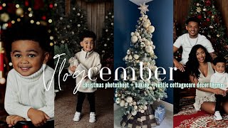 VLOGCEMBER WEEK 2 | Annual Family Christmas Photoshoot + Baking Together + This Year's Decor Theme!