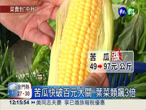 菜價漲翻天! 中秋節過後才回穩