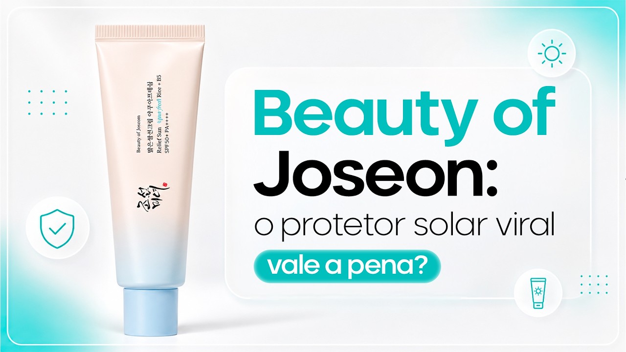 Miniatura da avaliação em vídeo de Protetor Solar Facial Beauty of Joseon Relief Sun Aqua-Fresh Rice + B5 SPF50+ PA++++ 50ml