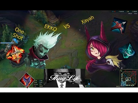 EKKO VS XAYAH (ONE-SHOT,UNBELIEVEBLE MOMENT) & OUTPLAYS