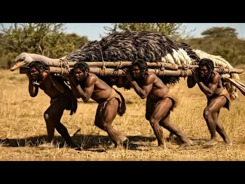 Life 3.2 Million Years Ago: The Giant Ostrich Ancestor Encounters Homo Habilis