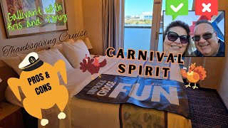 LOVE or LOATHE our Thanksgiving Cruise on the Carnival Spirit? Our pros & cons are here!