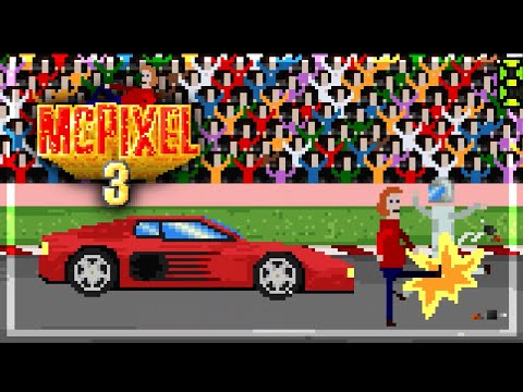This PIXEL game is RIDICULOUS...I love it - McPixel 3 (First Look)