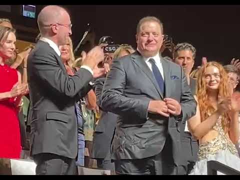 Brendan Fraser moved to tears during standing ovation for THE WHALE (Venice Film Festival)