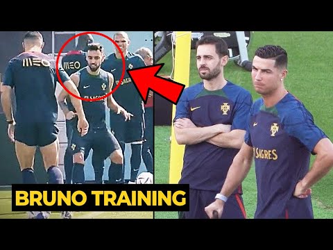 Ronaldo reaction on Bruno Fernandes trained with Portugal teammate | Manchester United News