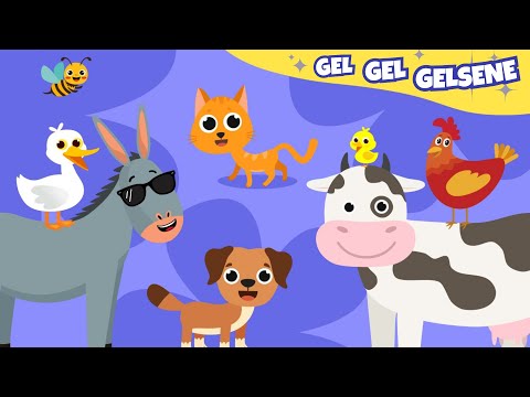 Gel Gel Gelsene (YENİ) - Çocuklar Şarkıları - Hayvan Sesleri Şarkısı - Çizgi Film