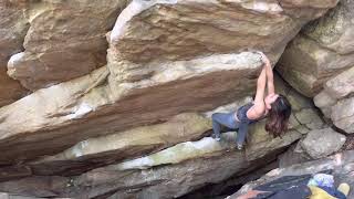 Video thumbnail of Art of Vogi, V4. Stone Fort, LRC/Little Rock City