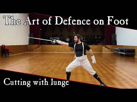 British Military Sabre - Cutting with lunge
