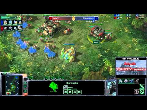 Starcraft II G159 Select(T) vs EGiNcontroL(P) Crossfire WB 1