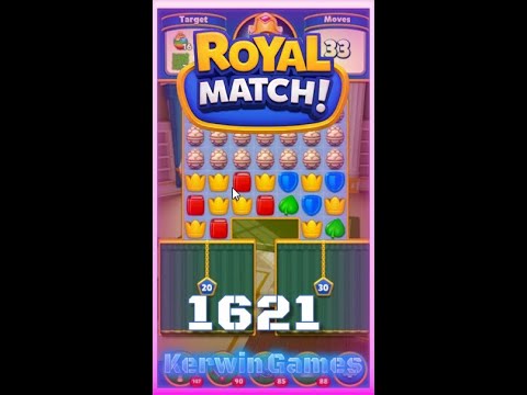 Royal Match Level 1621 - No Boosters Gameplay