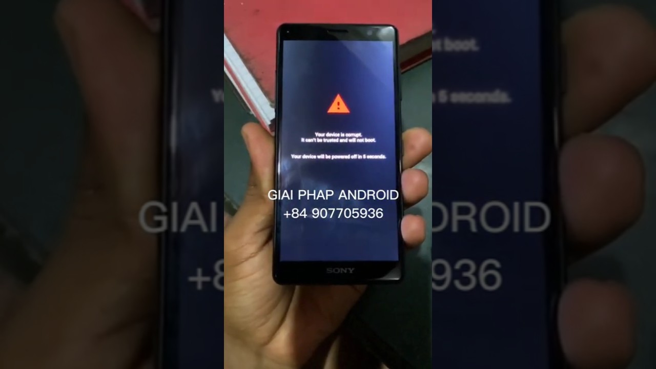 fix Your device is corrupt Xperia XZ2 Compact/Sony Android