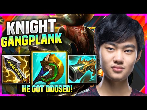 KNIGHT GANGPLANK GOT DDoSed! - TES Knight Plays Gangplank Mid vs Akali! | Preseason 11