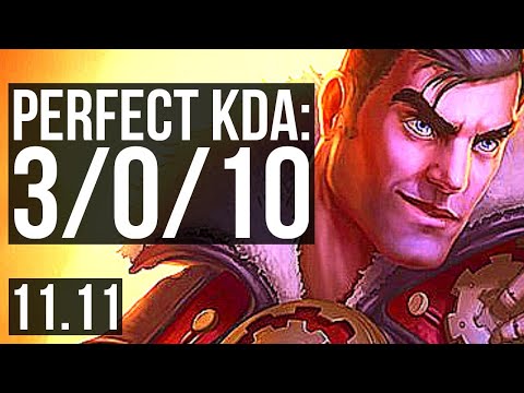 JAYCE vs GNAR (TOP) | 3/0/10, 2.1M mastery, 600+ games | NA Grandmaster | v11.11