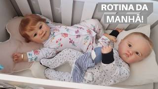 ROTINA DA MANHÃ COM A LUNA E O HEITOR!