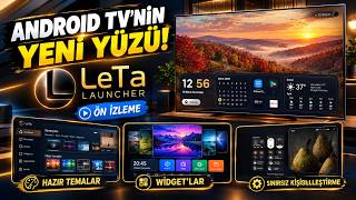 BUGÜNE KADAR YAPILMIŞ EN İYİSİ! %100 YERLİ Android TV İçin LeTa Launcher İncelem