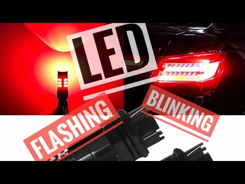 Red 30-LED Strobe Flashing Blinking Brake Tail Lights Safety Warning Bulbs - Product Install
