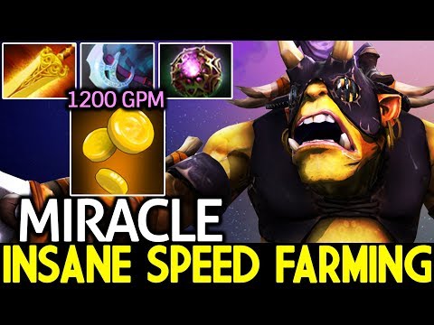 Miracle- [Alchemist] Insane Speed Farming 1200 GPM Pro Gameplay 7.21 Dota 2