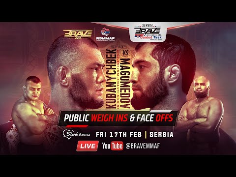 BRAVE CF 69 Official Face Off | LIVE from Belgrade, Serbia | FREE MMA Fights | BRAVE TV | BRAVE CF