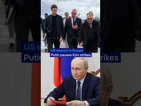 Putin orders pause on Kyiv strikes as US envoys arrive in Moscow | DW News