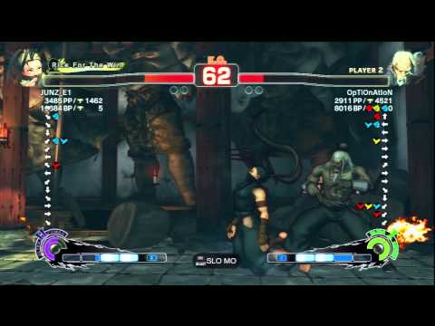 JUNZ_E1 (Ibuki) Vs OpTiOnAtloN (Gen) SSF4 AE Ranked Matches - PSN