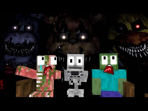 Monster School : FIVE NIGHTS AT FREDDY'S CHALLENGE - Horror Minecraft Animation (Reupload)