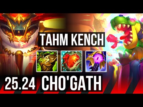 TAHM KENCH vs CHO'GATH (TOP) | 61K damage | EUW Master | 25.24