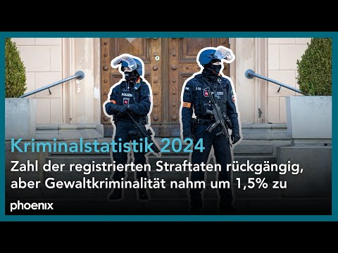Bundespressekonferenz: Vorstellung der Polizeilichen Kriminalstatistik 2024 mit Nancy Faeser
