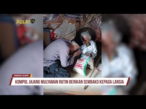 KOMPOL JAJANG MULYAMAN RUTIN BERIKAN SEMBAKO KEPADA LANSIA