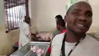 Interviews in Zanzibar food market in Stone Town