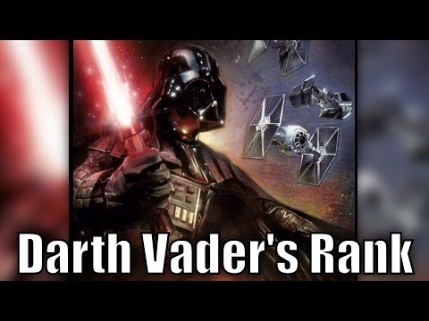 What Darth Vader's Public Rank was within the Empire