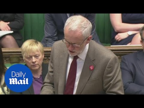 Jeremy Corbyn speaks at last PMQs before the EU referendum. - Daily Mail