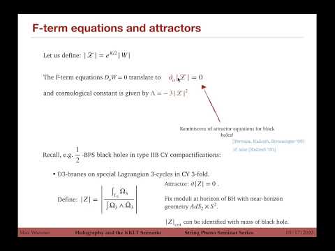 Max Wiesner-Holography and the KKLT scenario