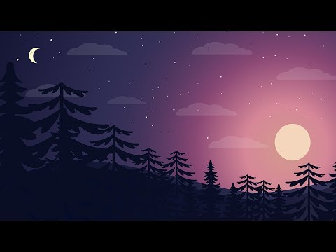 Illustrator Tutorial - Landscape Flat Design (Illustrator LandScape Flat Design Tutorial) LandScape