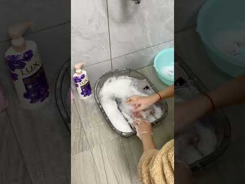 Washboard Basin: Perfect for Washing Baby Clothes & Underwear! Durable & Convenient. #laundryhack