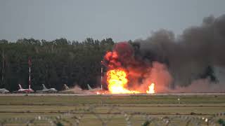 Katastrofa Myśliwca F-16 Tiger Demo Team podczas Przylotów i Treningów do Air Show 2025 w Radomiu